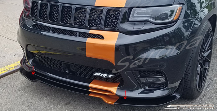 Custom Jeep Grand Cherokee  SUV/SAV/Crossover Front Lip/Splitter (2017 - 2021) - $590.00 (Part #JP-027-FA)
